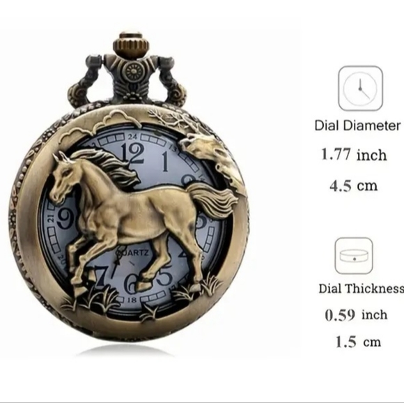 Horse Watch Necklace - Picture 9 of 9